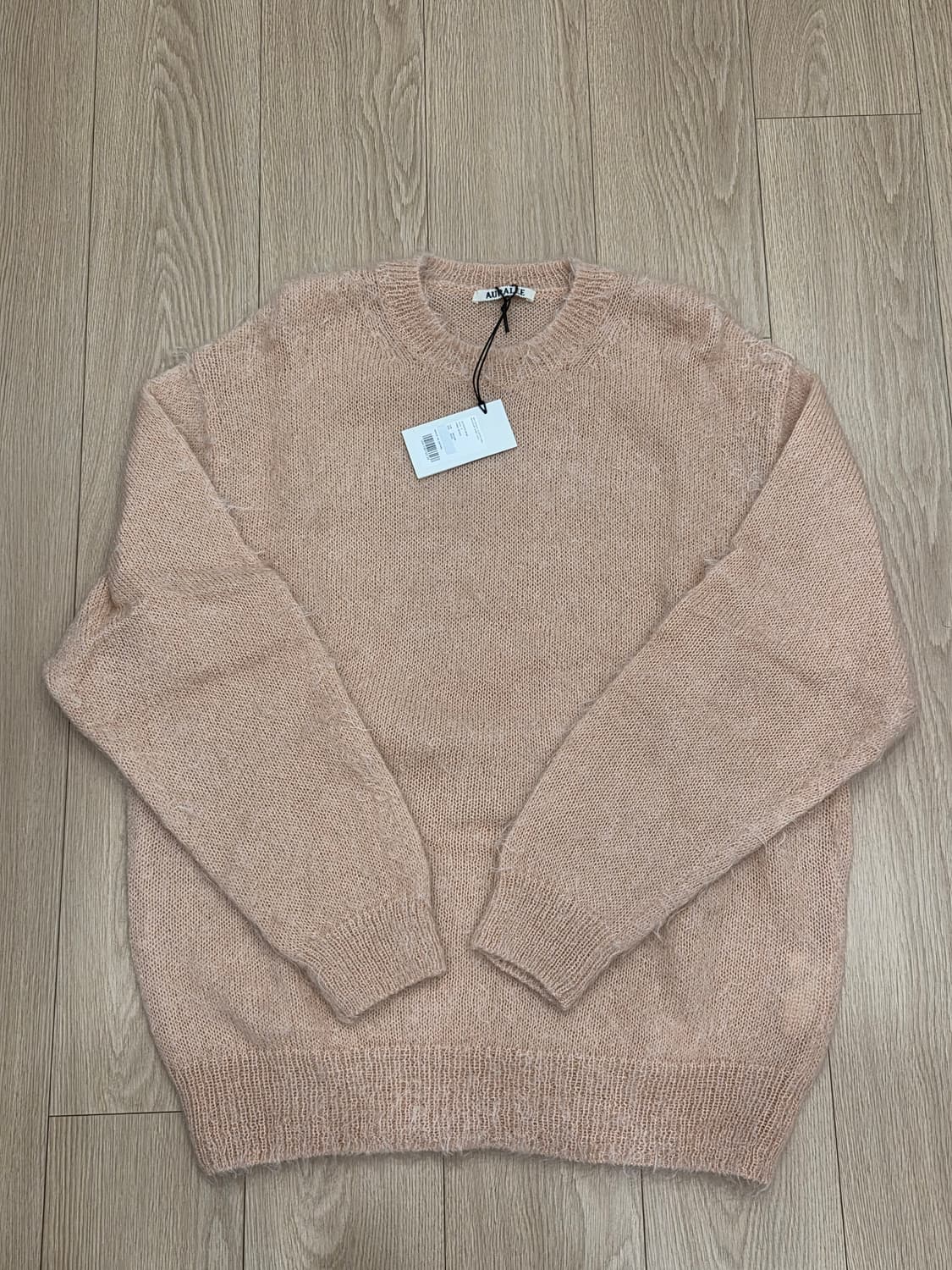 브러쉬드 슈퍼 키드 모헤어 니트 P/O 핑크 베이지 상품이미지5