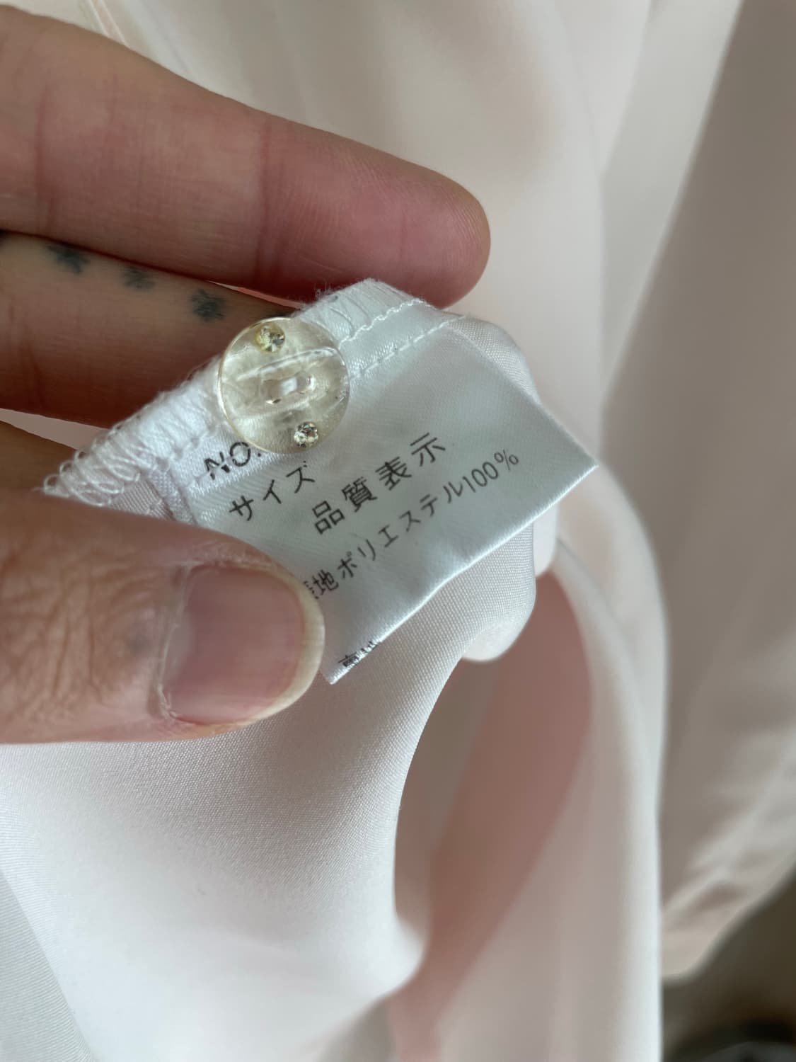 란제리룩 시스루 딸기우유 핑크 퍼프 블라우스 상품이미지4