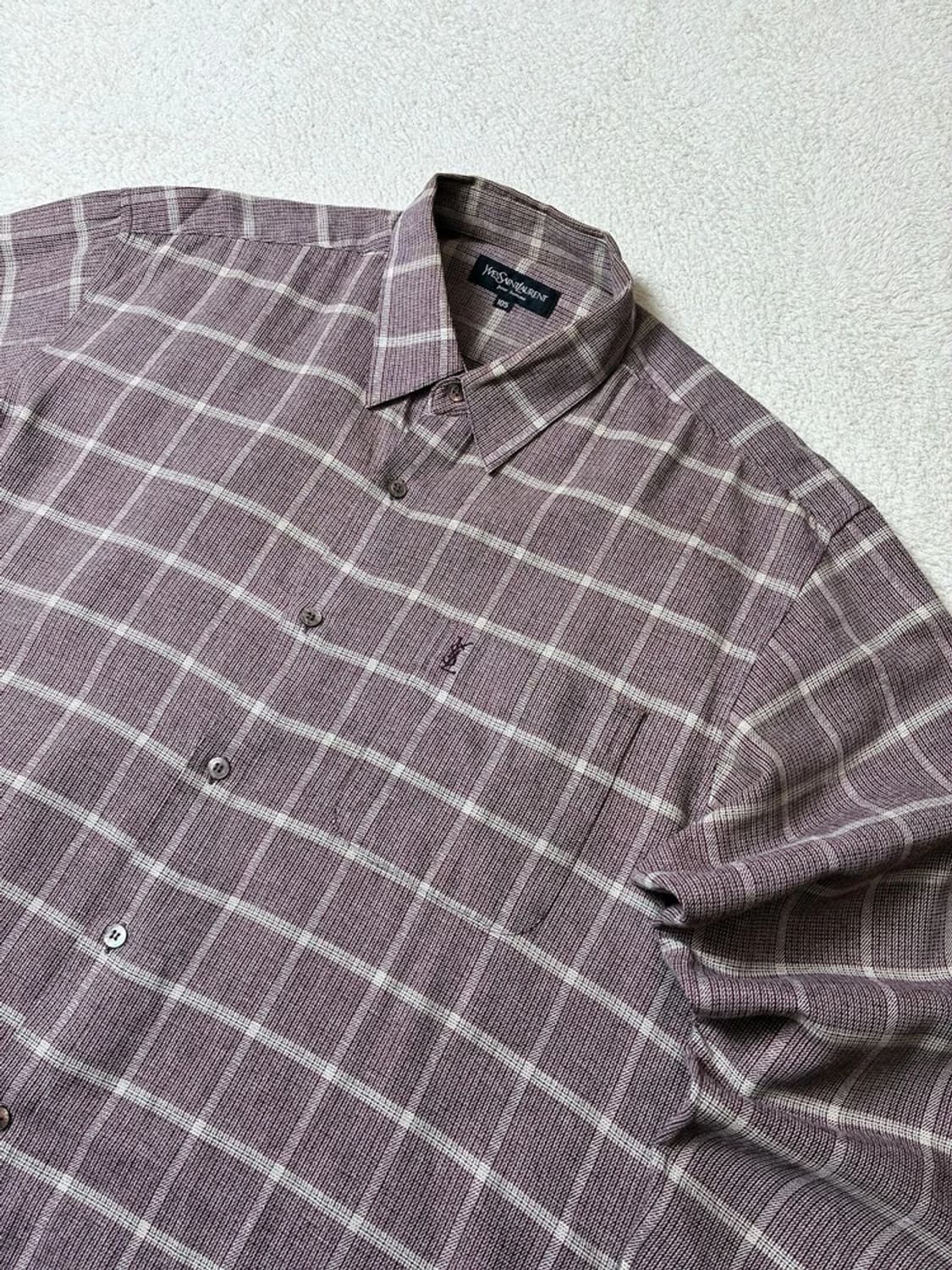 입생로랑 00's 체크 로고 시그니처 셔츠 PN7008 상품이미지2