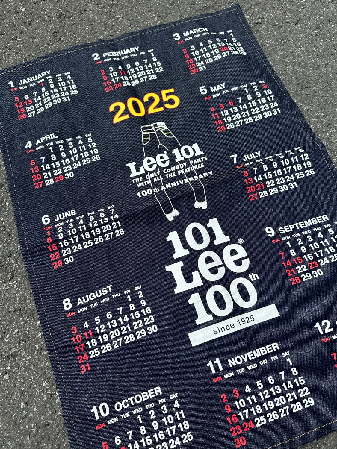 [리] •Lee Denim Calendar 상품이미지2