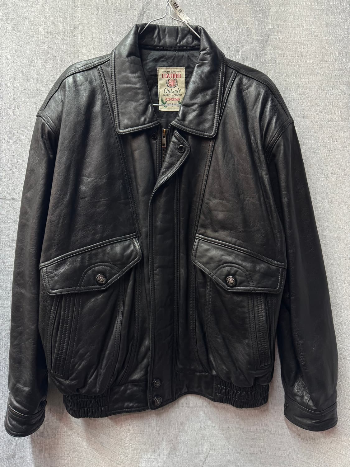 토스카나 헤비 리얼가죽 보머 자켓 L 상품이미지1