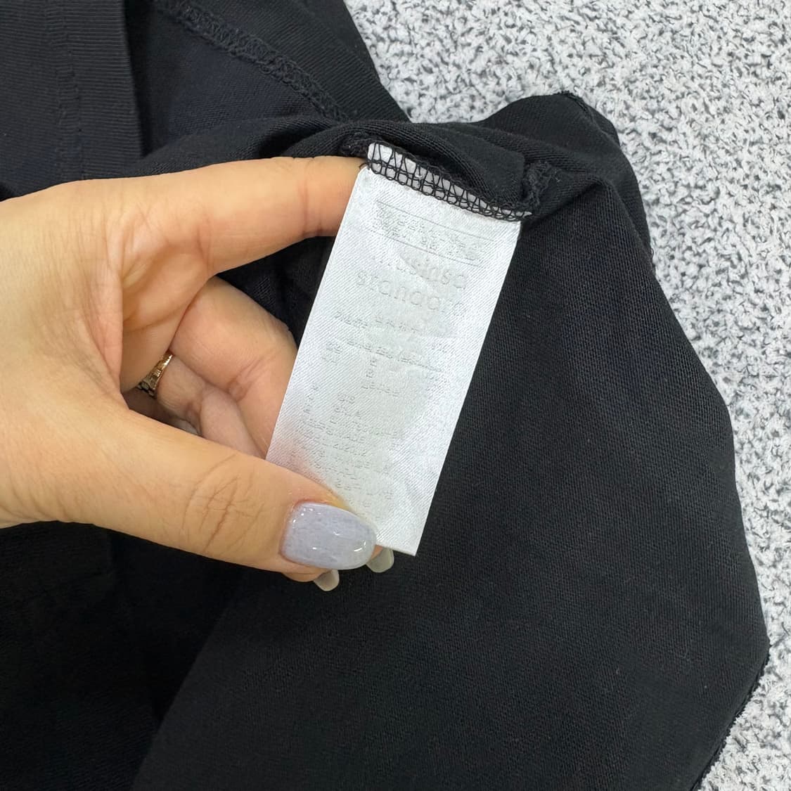 S 무신사스탠다드 긴팔티 라운드 블랙 0311J 상품이미지4