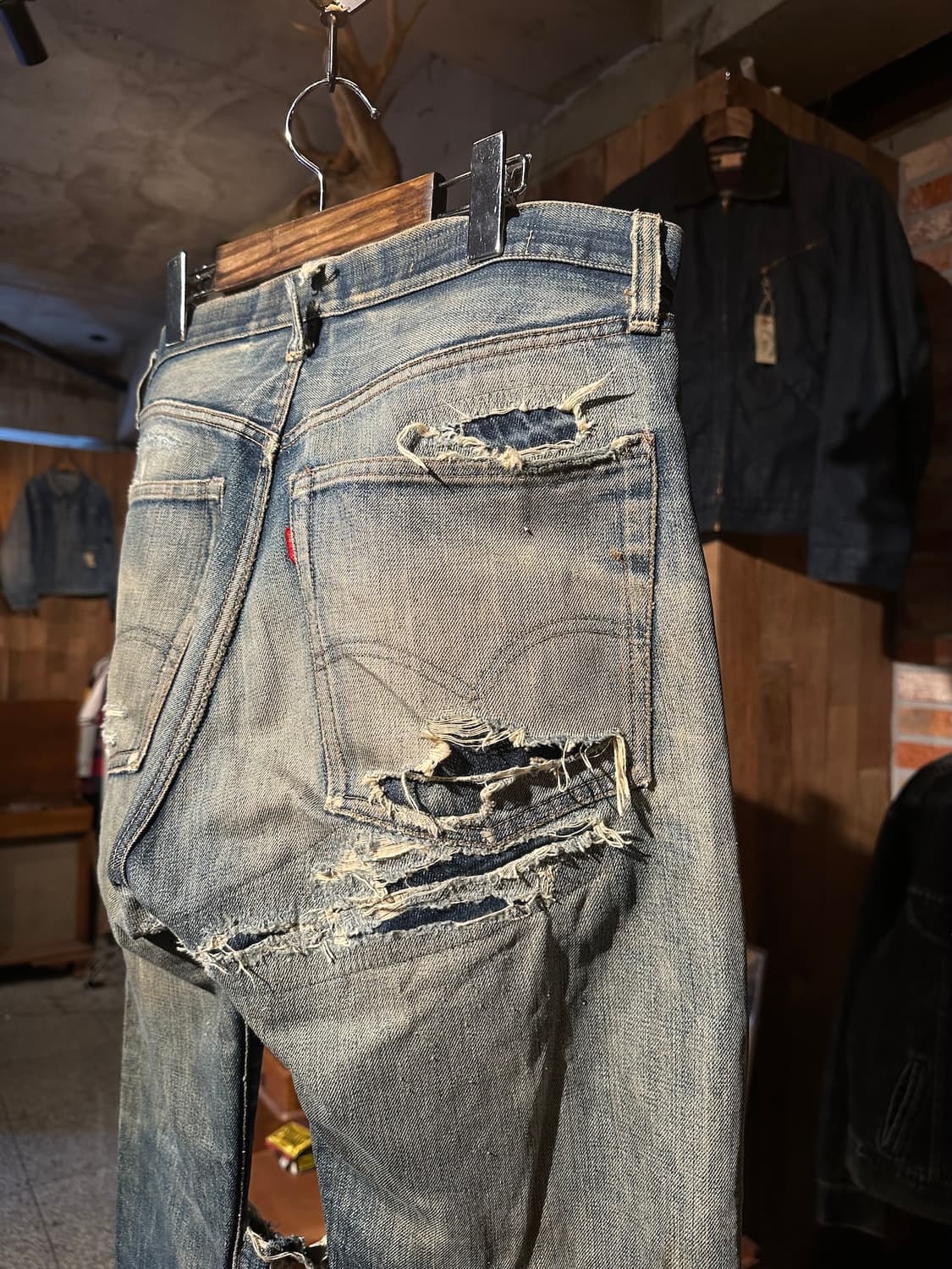 60s USA Vintage Levis 505 Big E Denim 상품이미지7