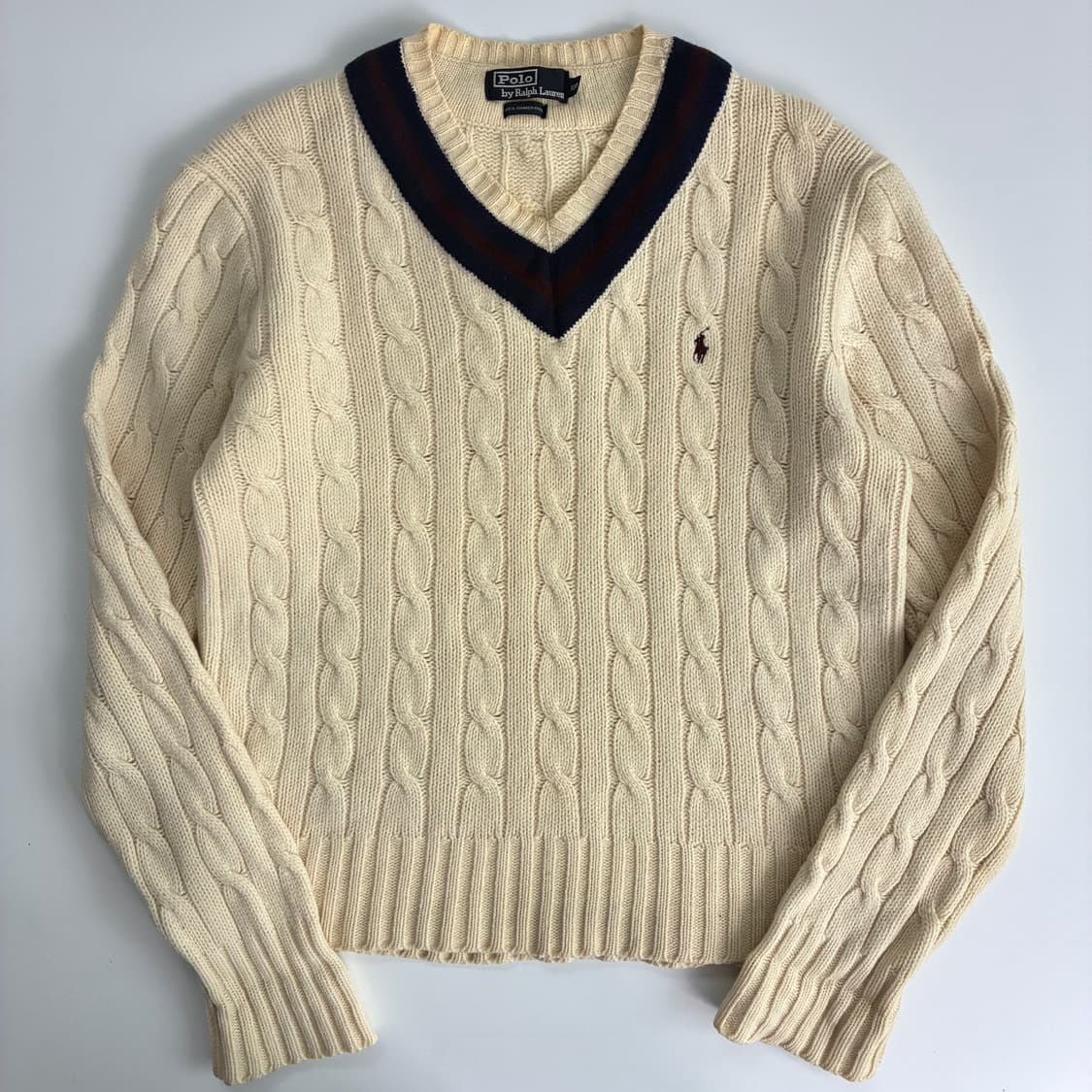 Polo 폴로 랄프로렌 90‘s 아이보리 셰커울 크리넷 니트 상품이미지1
