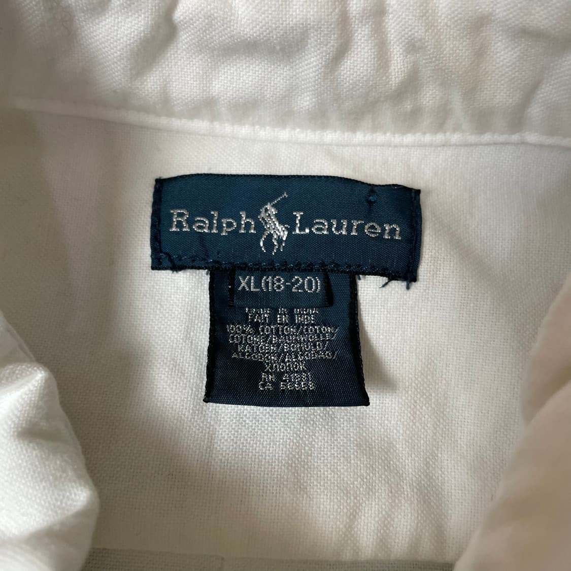 폴로랄프로렌 블루빅포니 화이트 긴팔 셔츠 XL(18-20) 상품이미지4