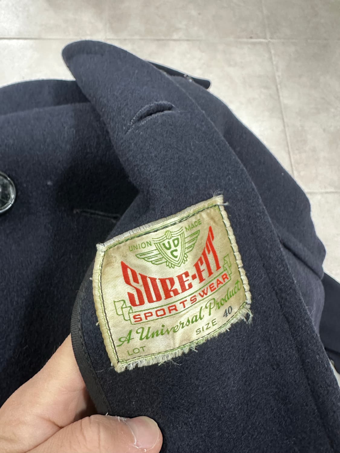 50s sure-fit 네이비 피코트 40(킨지상에게 구매) 상품이미지4