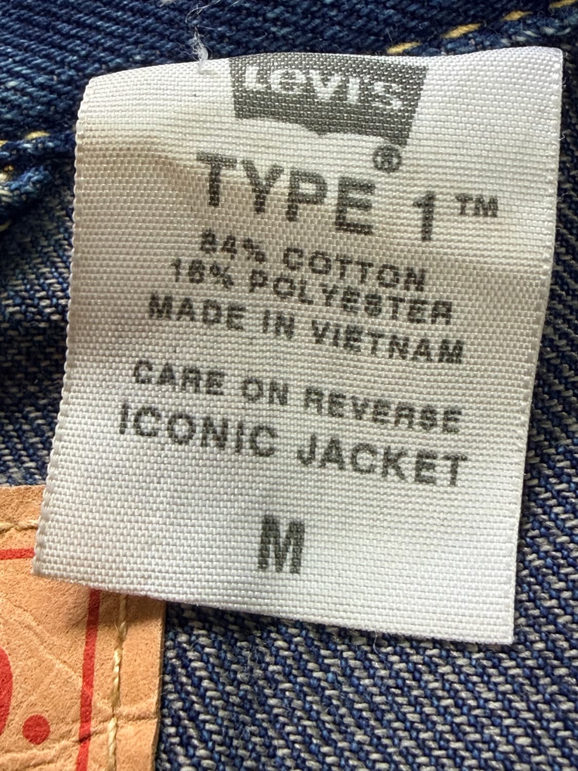 Levi's Type 1 TM 아이코닉 데님 자켓 (M사이즈) 상품이미지7
