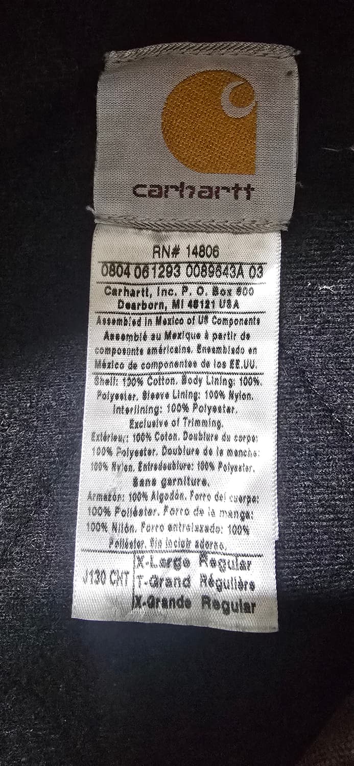 칼하트 J130 CHT 액티브 자켓 XL 상품이미지6