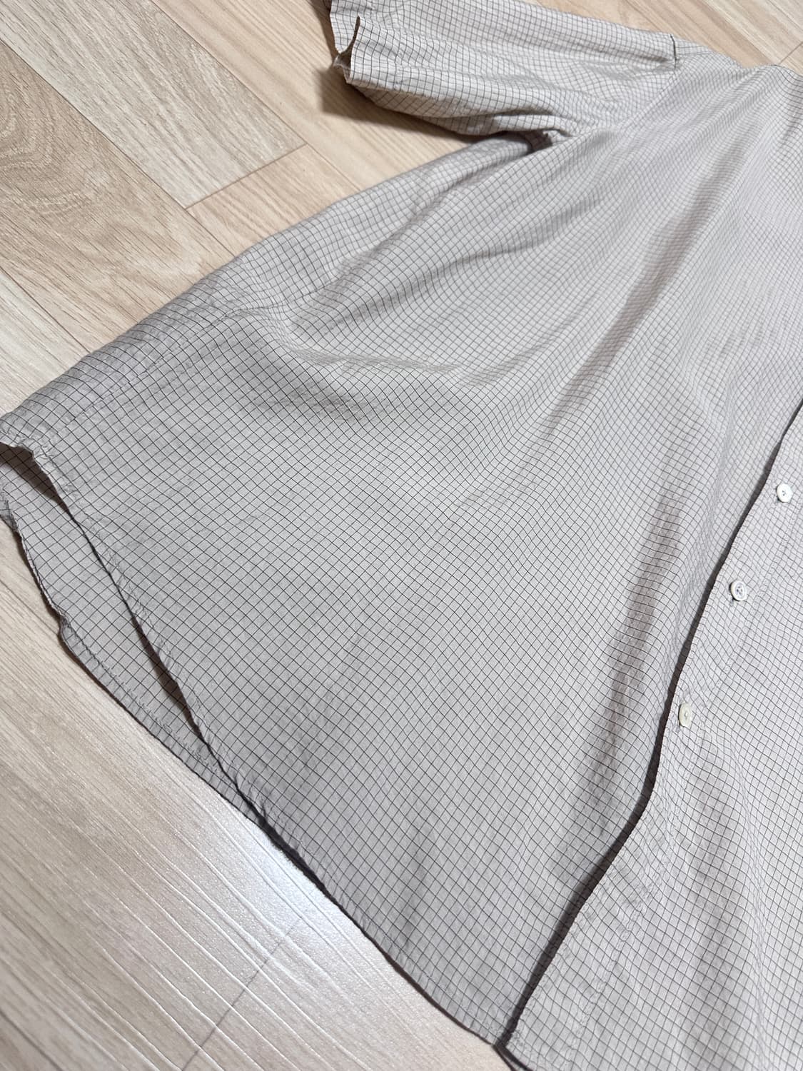 [XL] 르메르 22SS 남성 레귤러 카라 반팔 셔츠 누드 상품이미지6