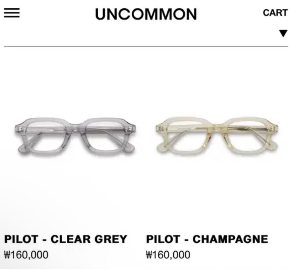 언커먼 아이웨어 파일럿 블랙 상품이미지4