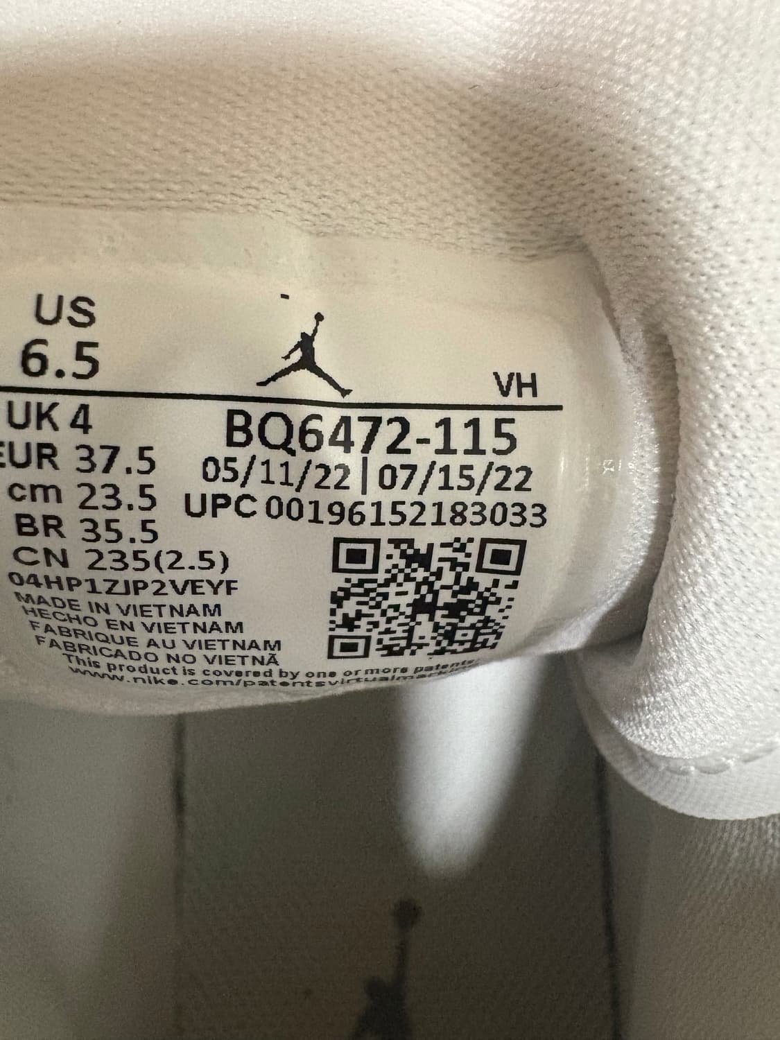 나이키 조던1 미드 스텔스 235 상품이미지4