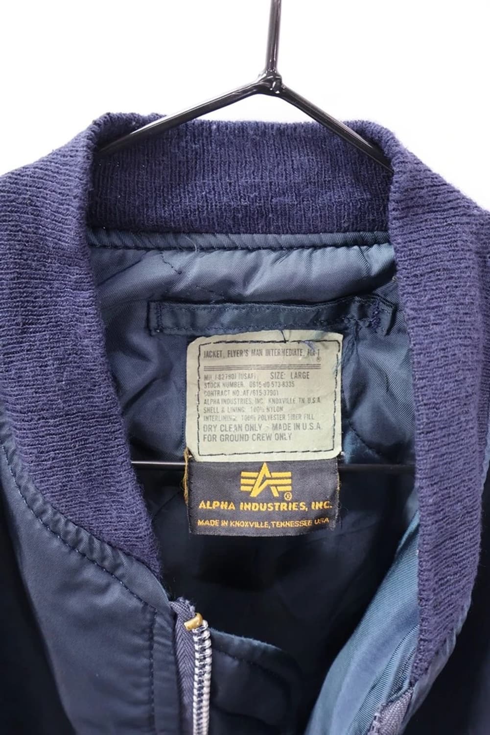90's 네이비 알파인더스트리 MA-1 상품이미지8