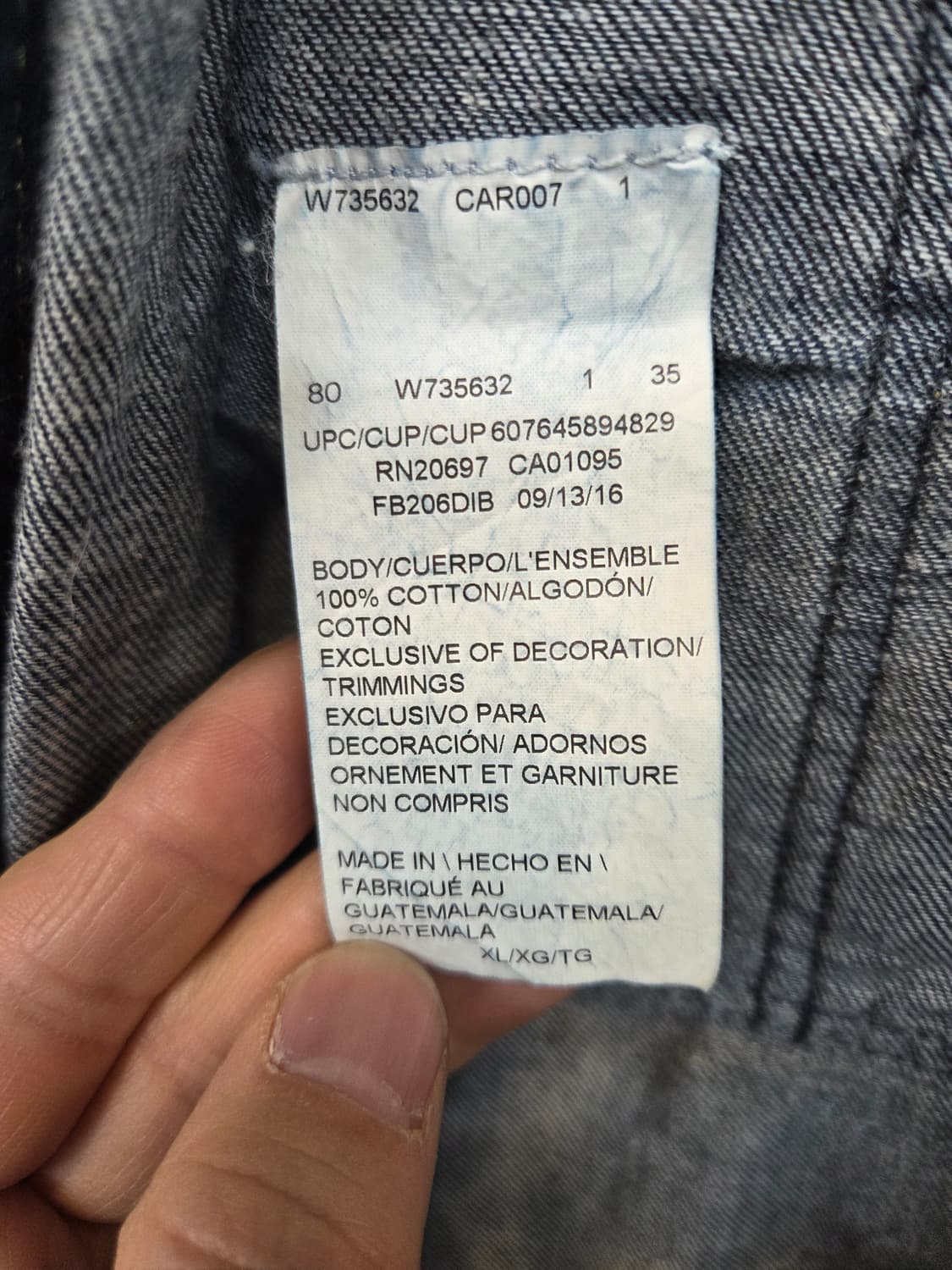 디키즈 썸머 카펜터 오버롤 데님팬츠 xl 상품이미지3