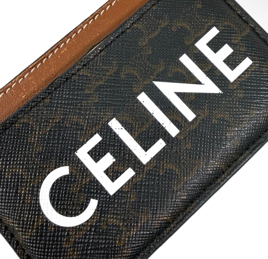 셀린느 트리옹프 트리오페 캔버스 카드 홀더 지갑 탄 10B702CLY 상품이미지6