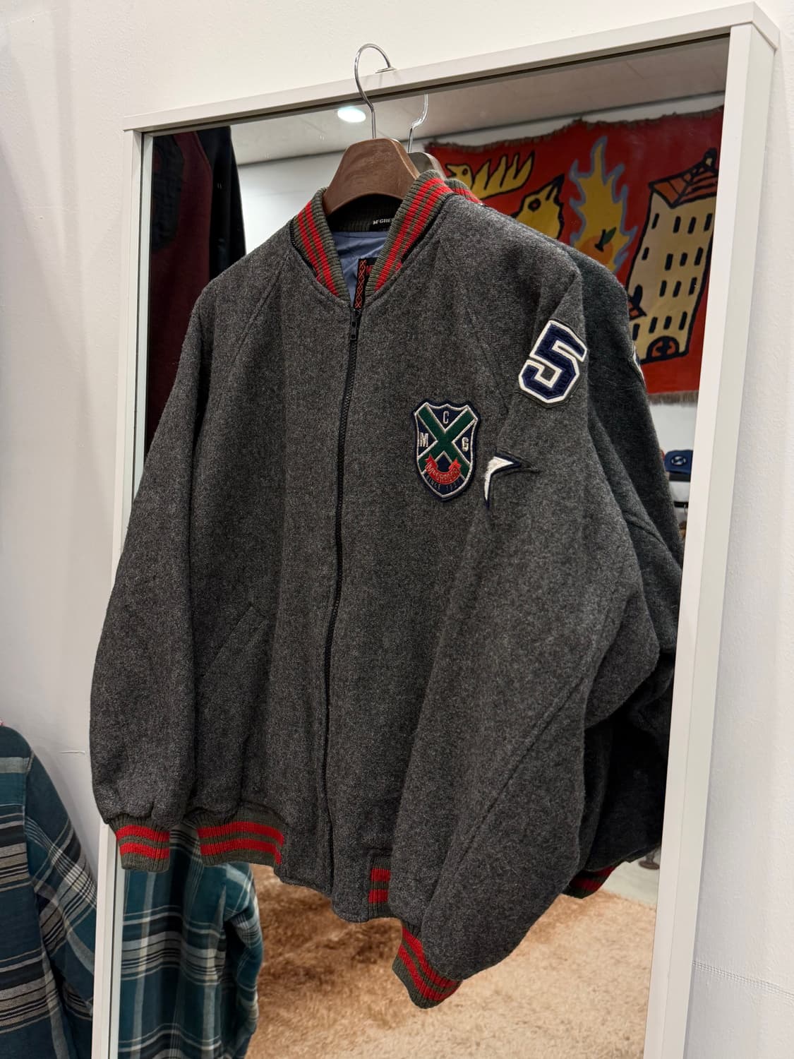 90-00s Mcgregor 맥그리거 울 바시티 집업 자켓 (Japan) 상품이미지1