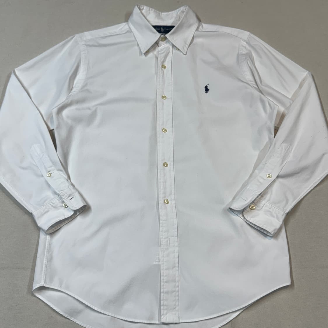 S) 폴로 랄프로렌 클래식 화이트 옥스포드 셔츠 커스텀핏 상품이미지2
