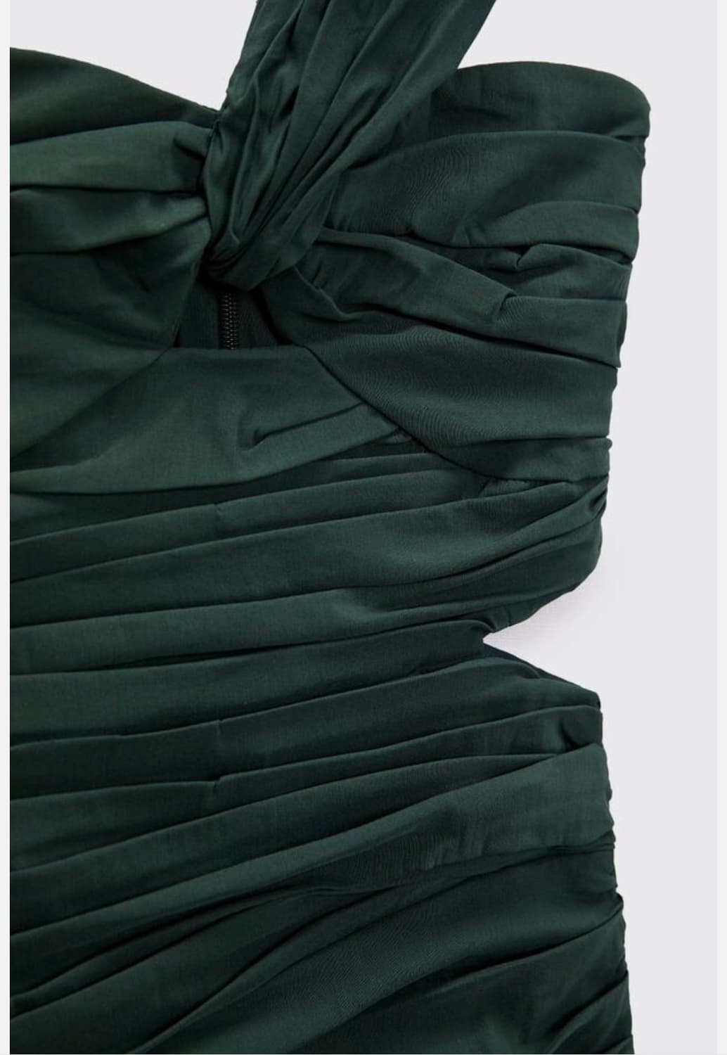 ZARA 자라 셔링 원숄더 컷아웃 원피스 상품이미지4