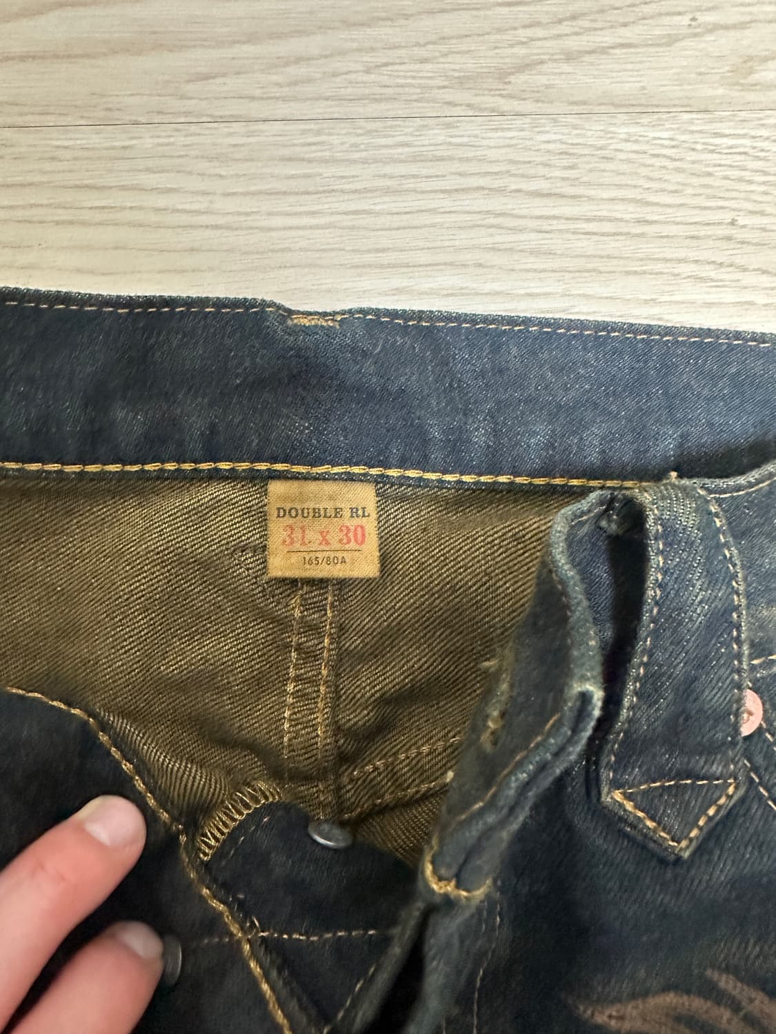 RRL 스트레이트핏 벡스힐 웨스턴 진 31/30 상품이미지3