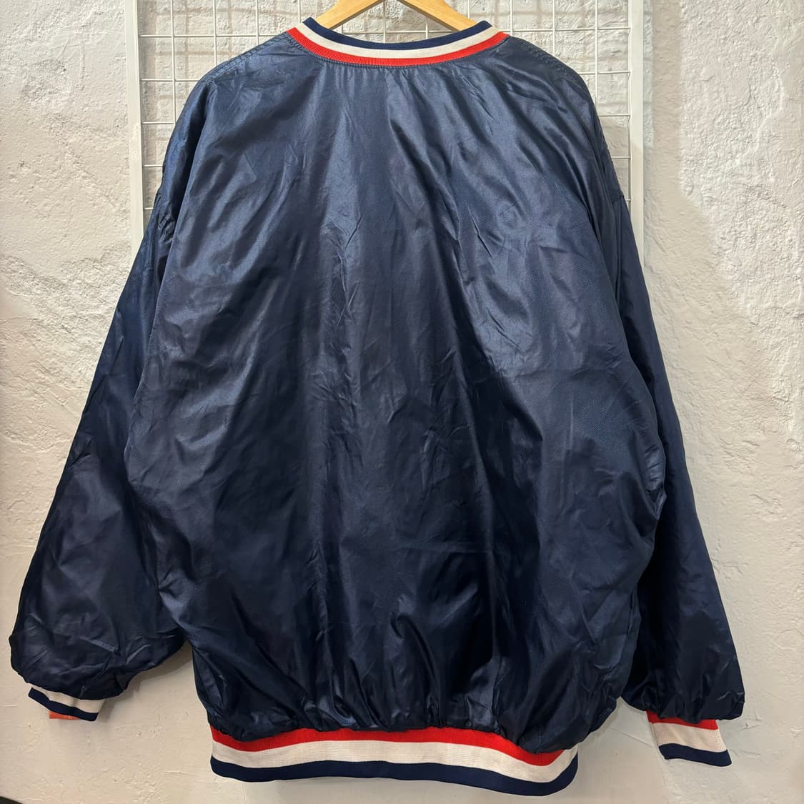 90s USA 월드 센스 하워드 네이비 웜업 2XL 상품이미지2