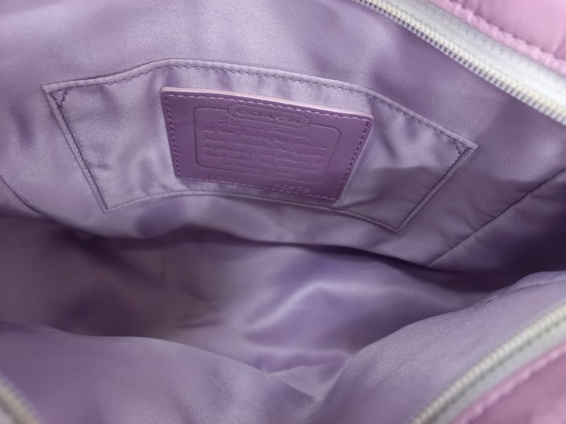 코치 핑크 패치워크 미니 토트백 상품이미지5