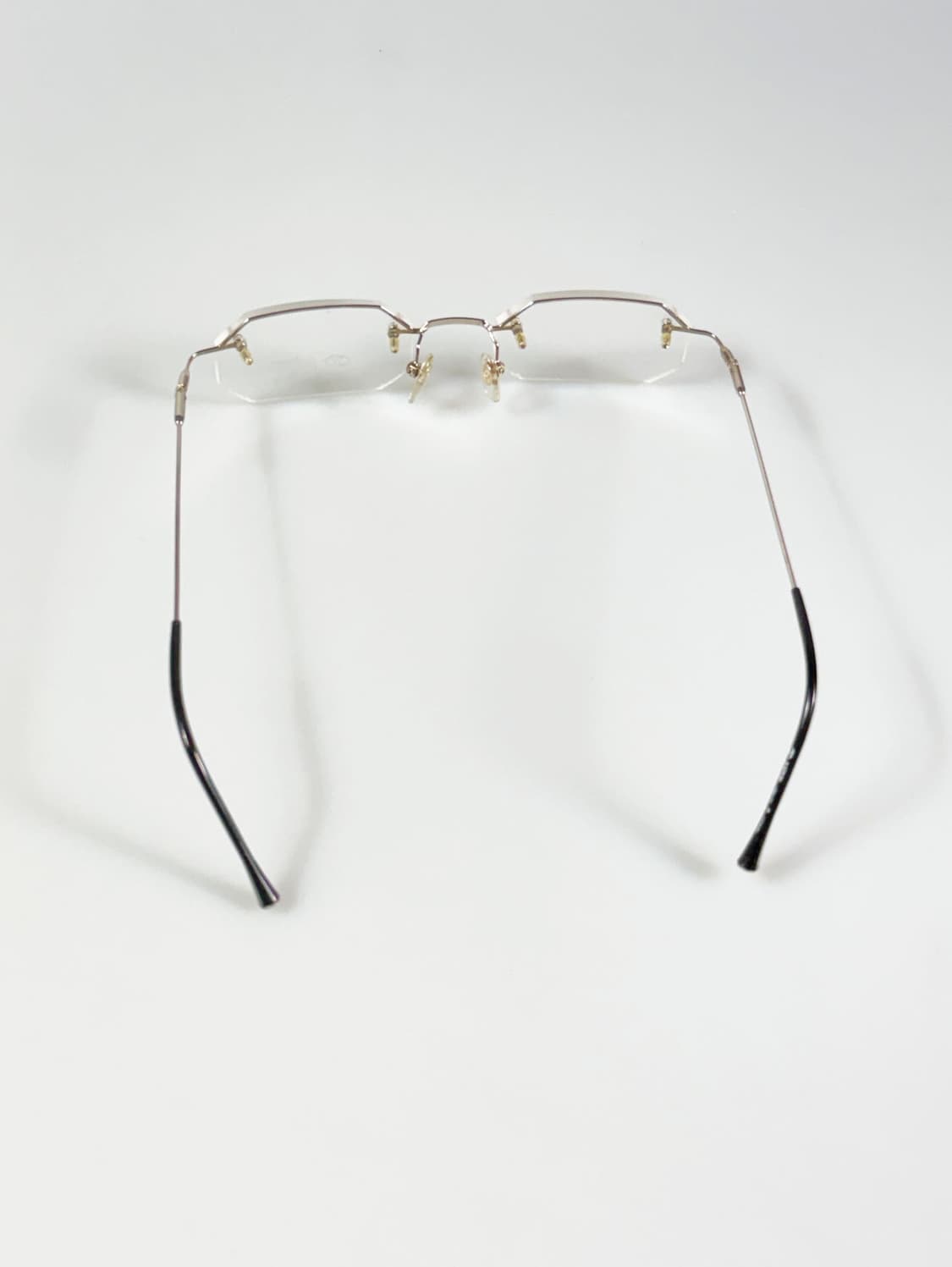 PALMAN 무테 스퀘어 실버 메탈 빈티지 안경 상품이미지5