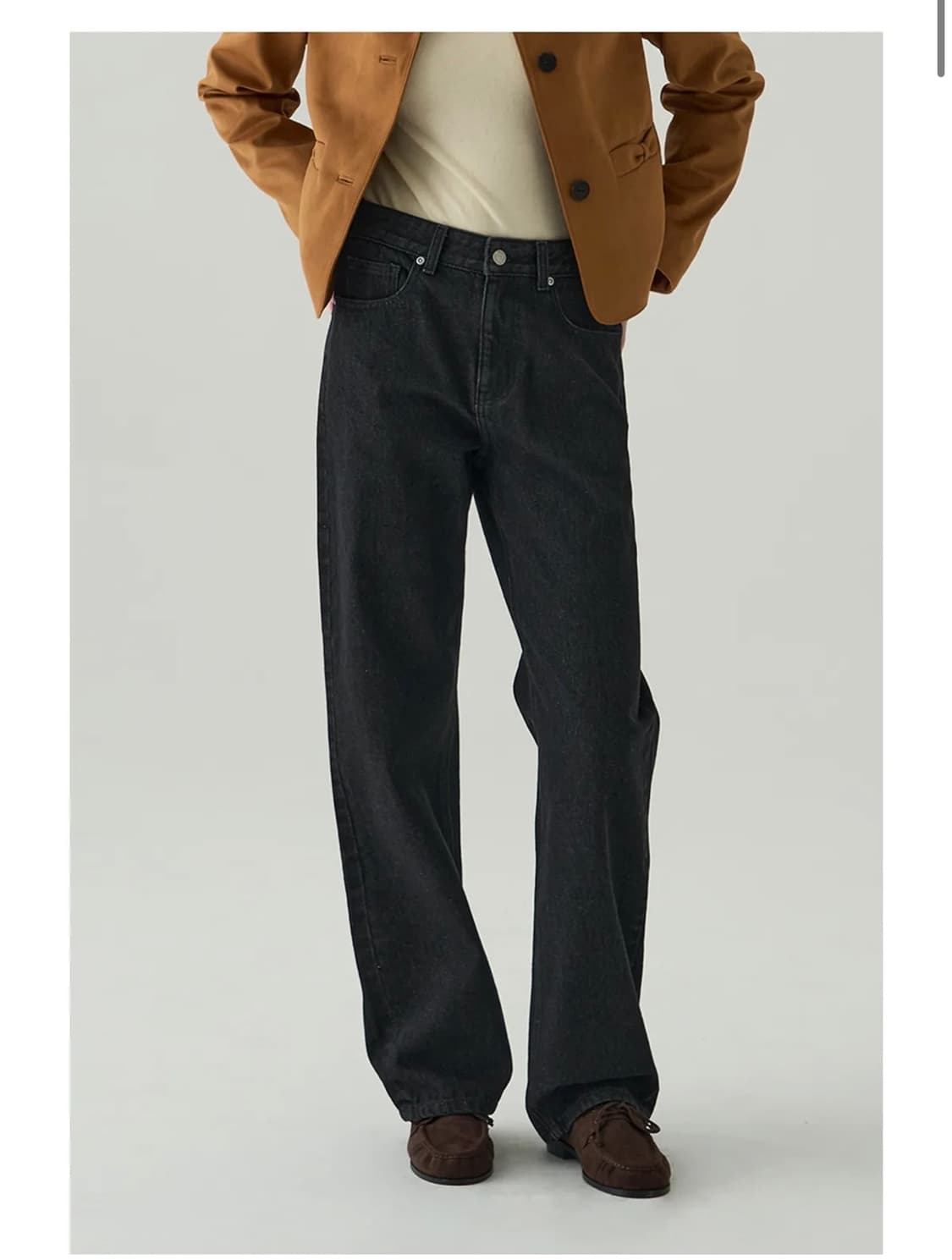 (새상품)(S) 드로우핏 우먼 코어 스트레이트 핏 데님 팬츠 BLACK  상품이미지3