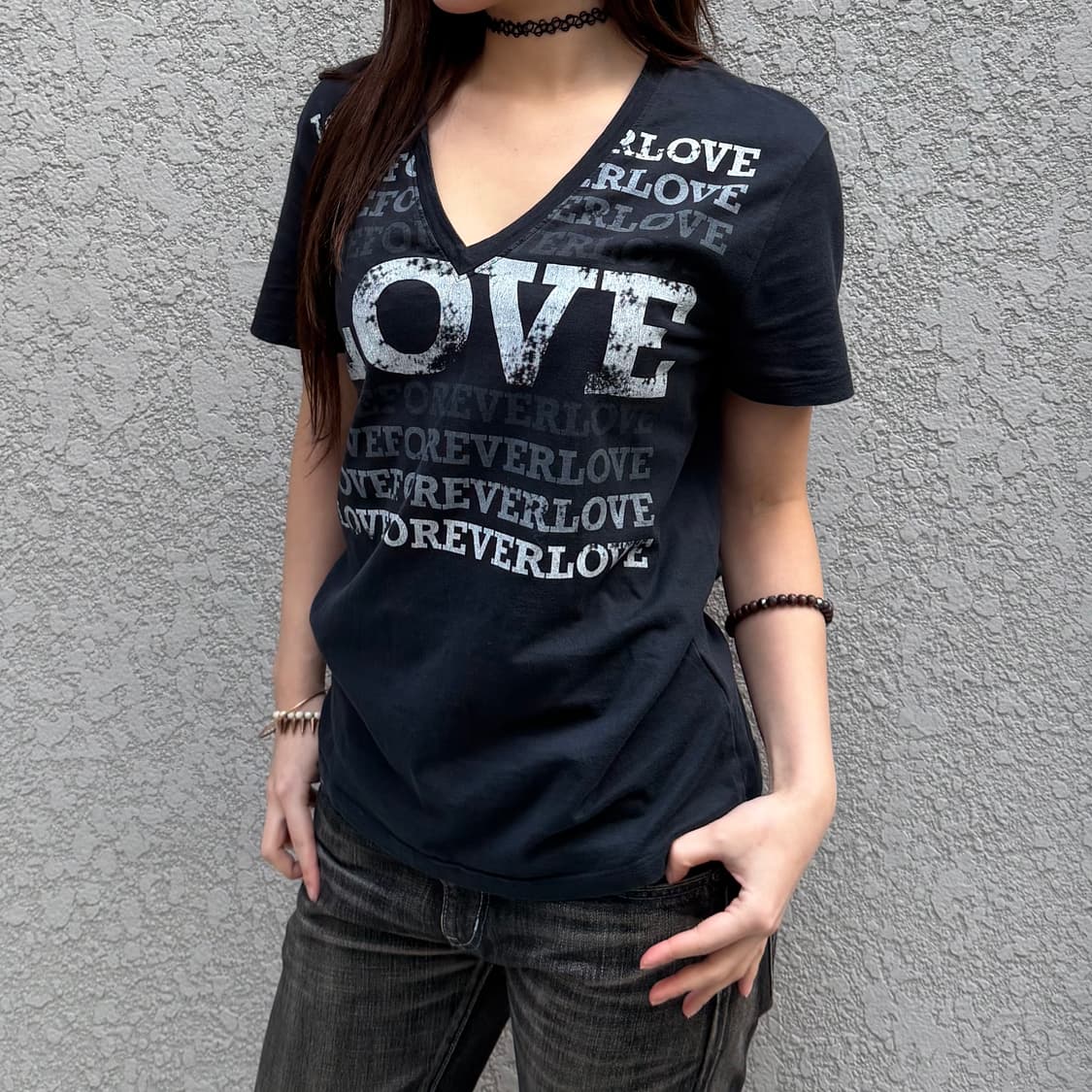 크리스반아쉐 10ss LOVEFOREVER 티셔츠 M 상품이미지5