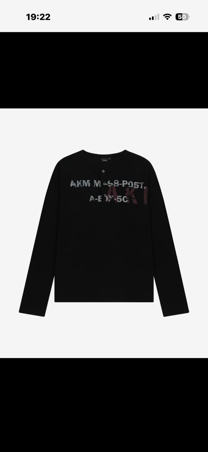 아캄 와플 헨리넥 롱슬리브 (1사이즈) 상품이미지1