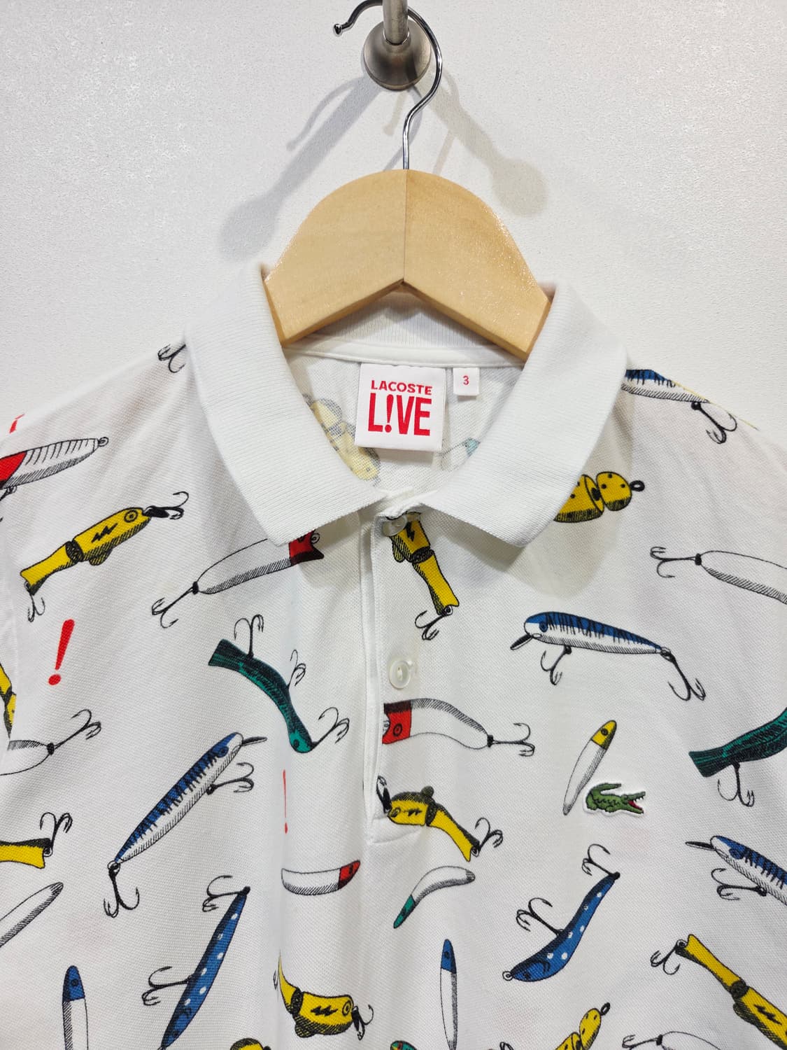 라코스테 라이브 루어 패턴 반팔 카라티 상품이미지3
