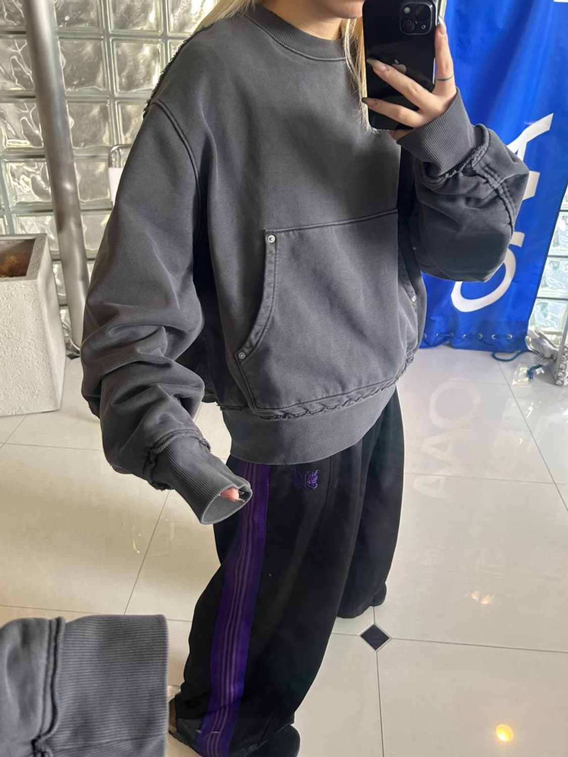 ROUND SLEEVE CREWNECK 라운드 소매 크루넥 상품이미지2