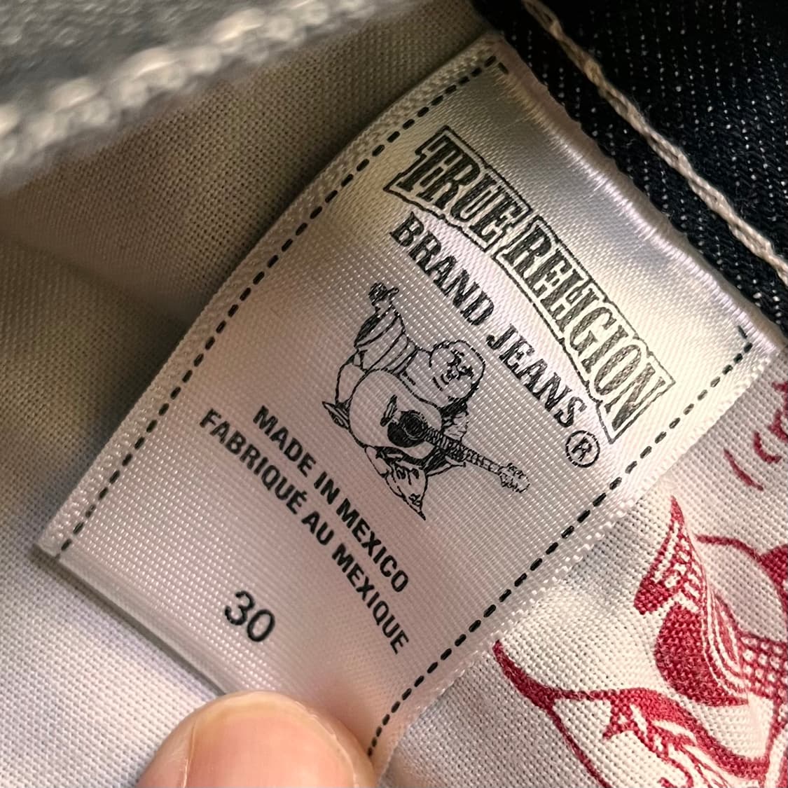 트루 릴리전 SKINNY 블랙진 SEAT 상품이미지5