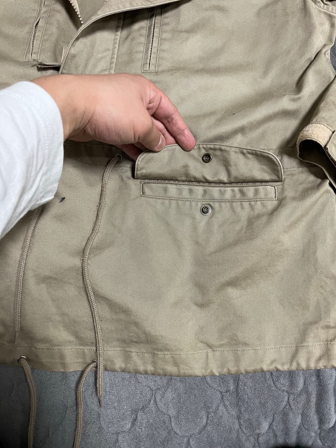 CAVEMPT 카브엠트 트윌코튼 아노락 카키베이지 L 상품이미지6