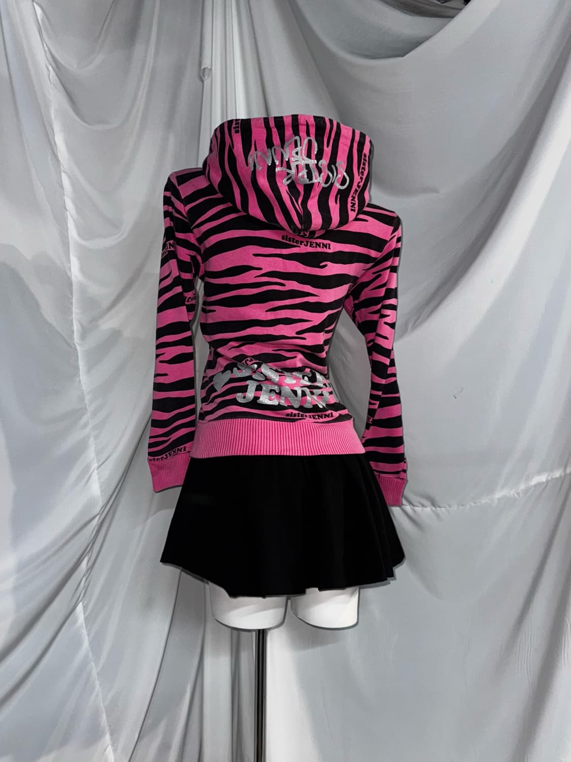 하라주쿠 핑크 지브라 데일리 팝 갸루 코디세트  상품이미지8