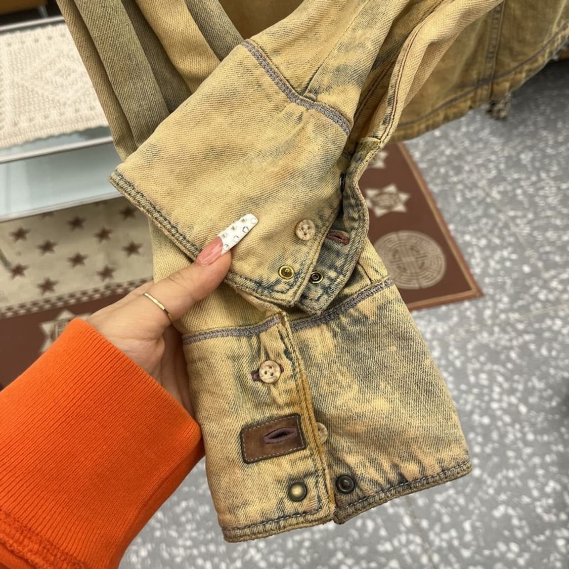 디젤 아메카지 컨트리 웨스턴 빈티지 셔츠 M C10177 상품이미지6