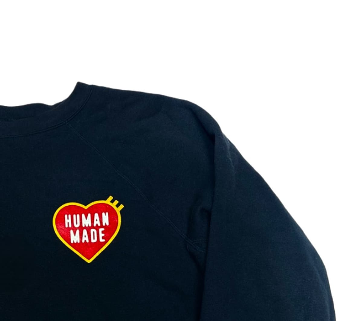 휴먼메이드 하트로고 네이비맨투맨 L 상품이미지2