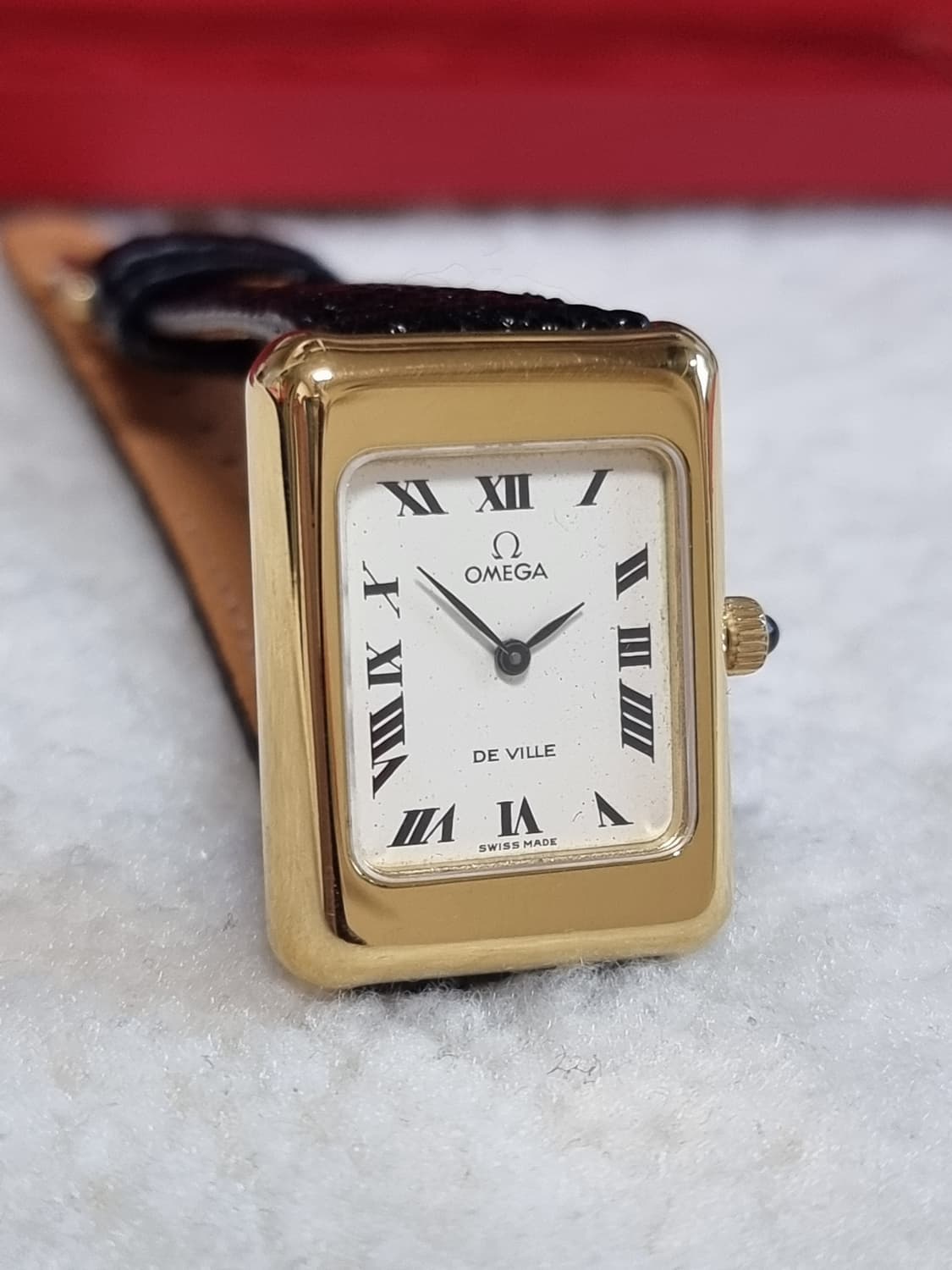 [레어] 오메가 드빌 탱크 골드 핸드와인딩 남여공용 시계 상품이미지1