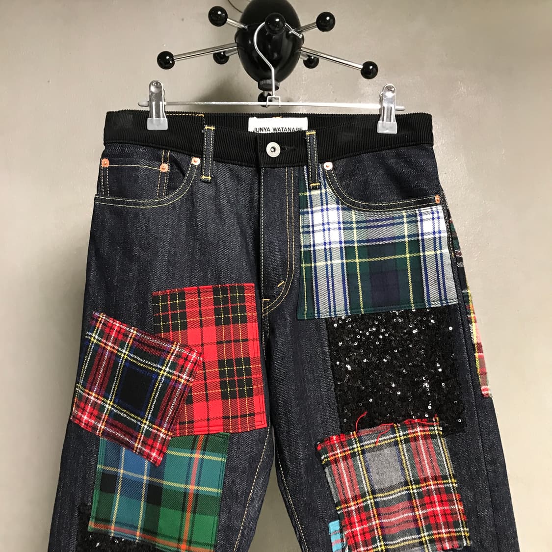 준야와타나베 패치워크 데님 팬츠 XS(W) 상품이미지2