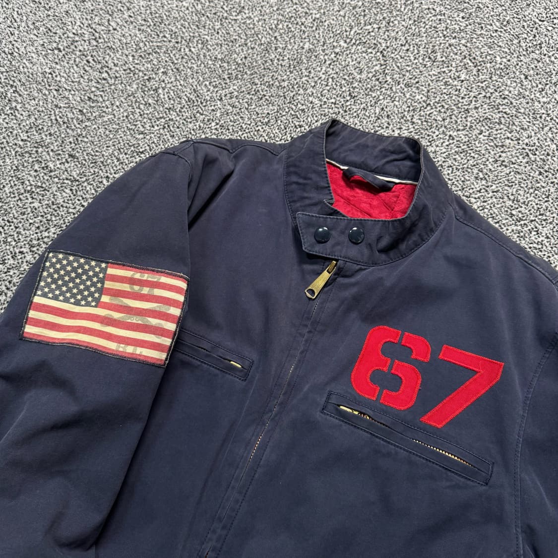 Name : 폴로 진스컴퍼니 성조기패치 카페레이서 자켓 :)  상품이미지2