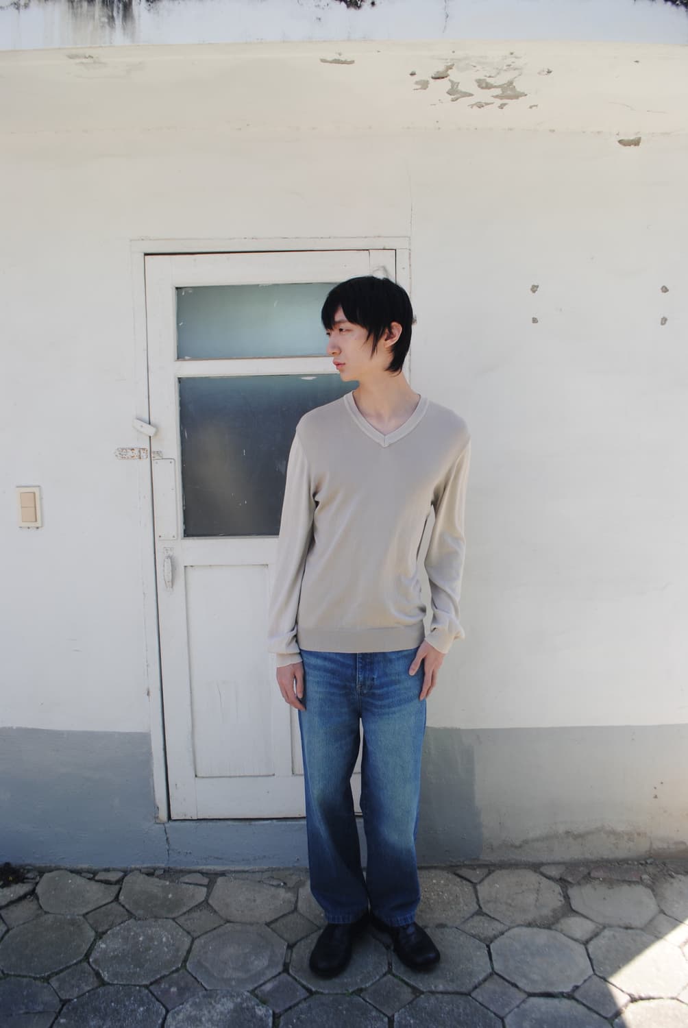 Margiela 07ss 멀티 컬러 V neck knit 상품이미지4