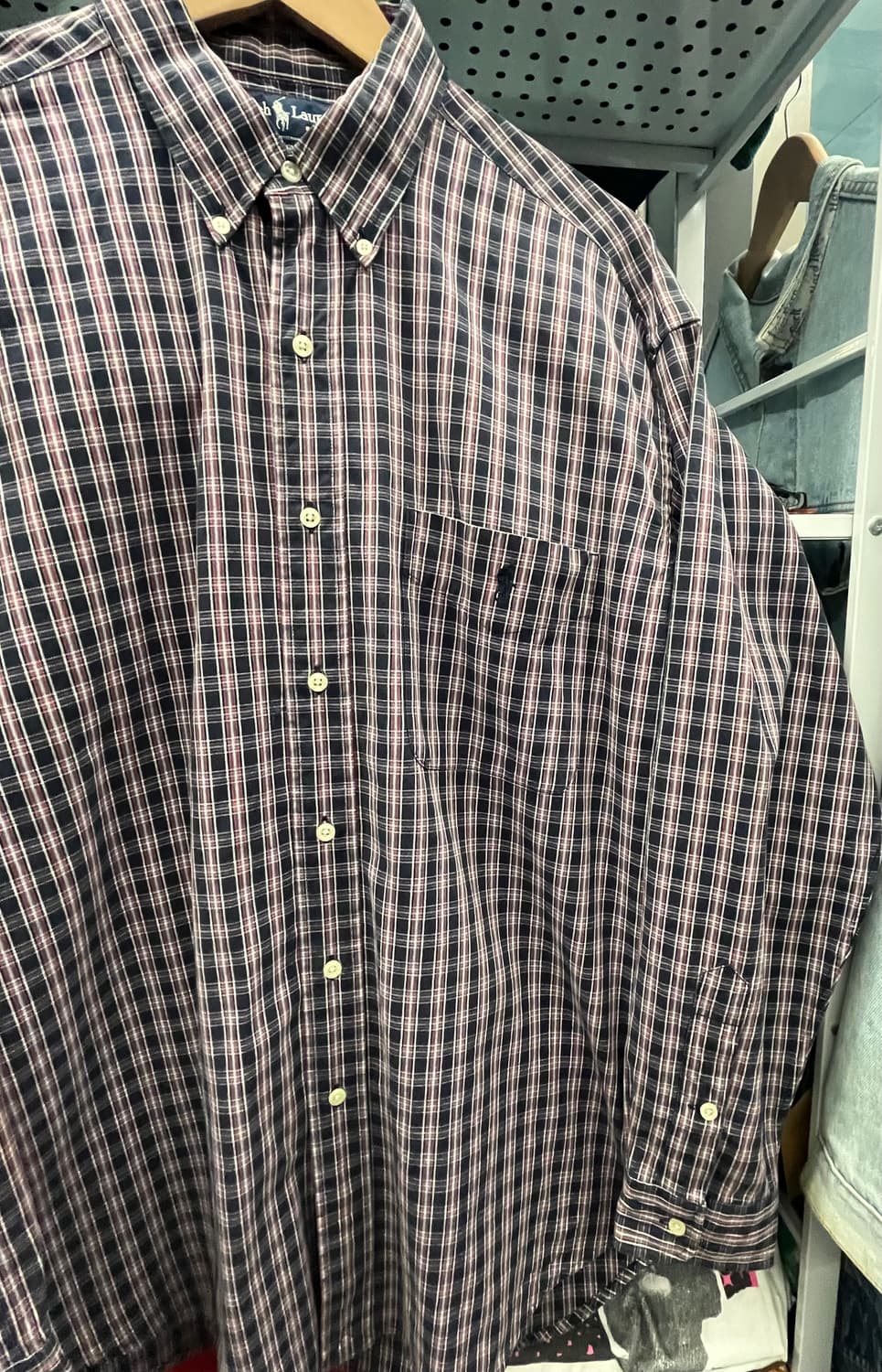 90s 폴로 랄프로렌  빅셔츠 체크남방 상품이미지4