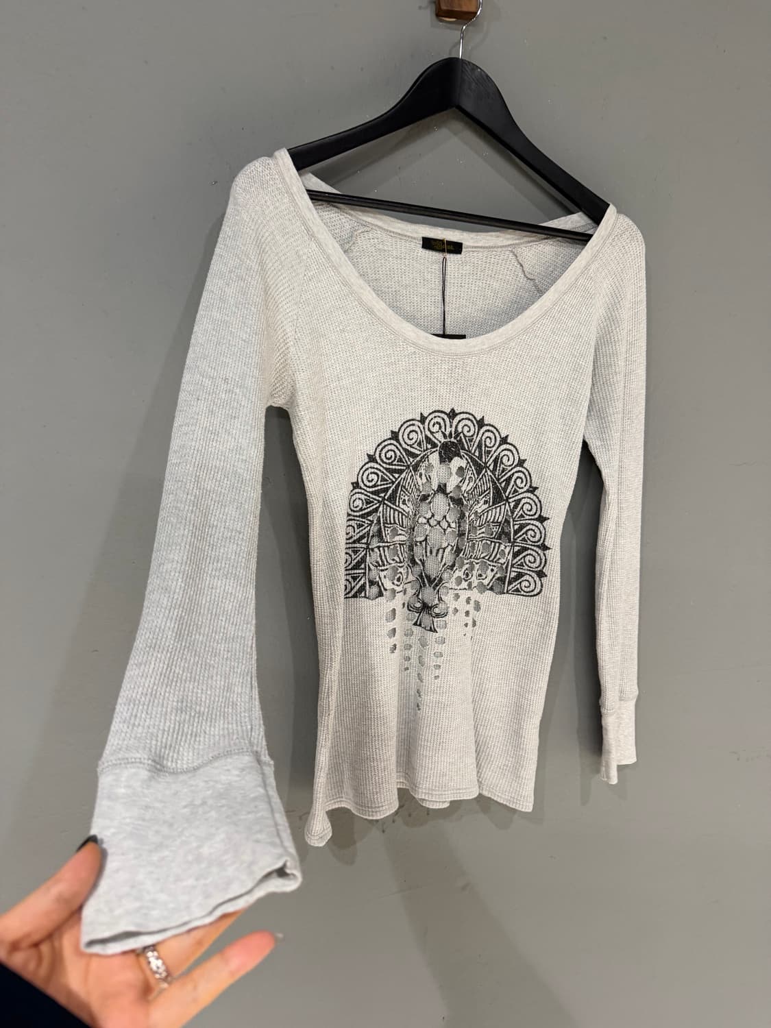 cut-out detail ribbed long sleeve 상품이미지7