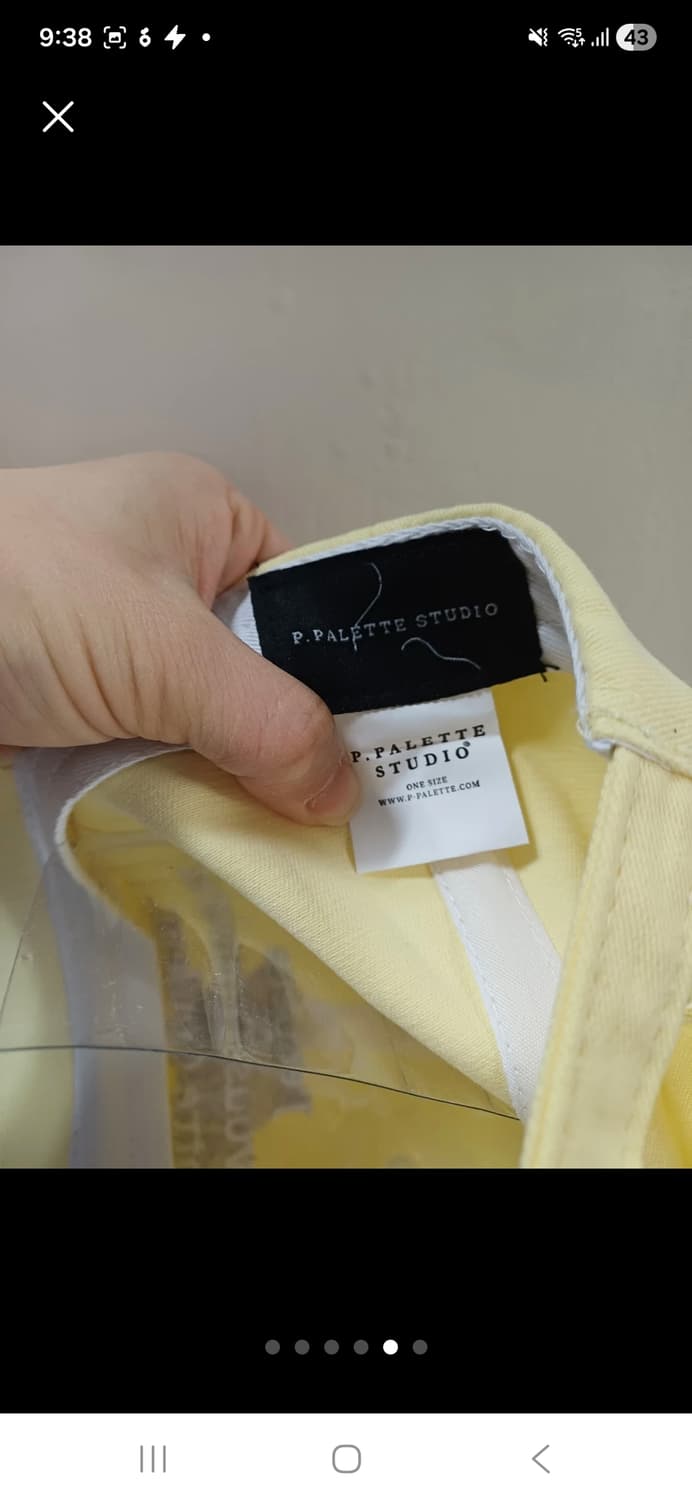 (마지막특가) 피팔레트 레터링 볼캡 새상품 상품이미지5