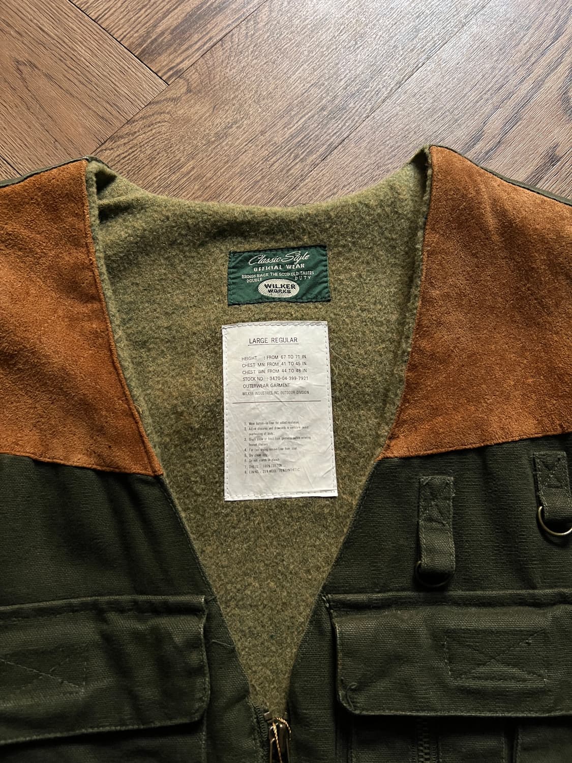 [L]USA 빈티지 헤비 헌팅 캔버스 베스트 상품이미지2