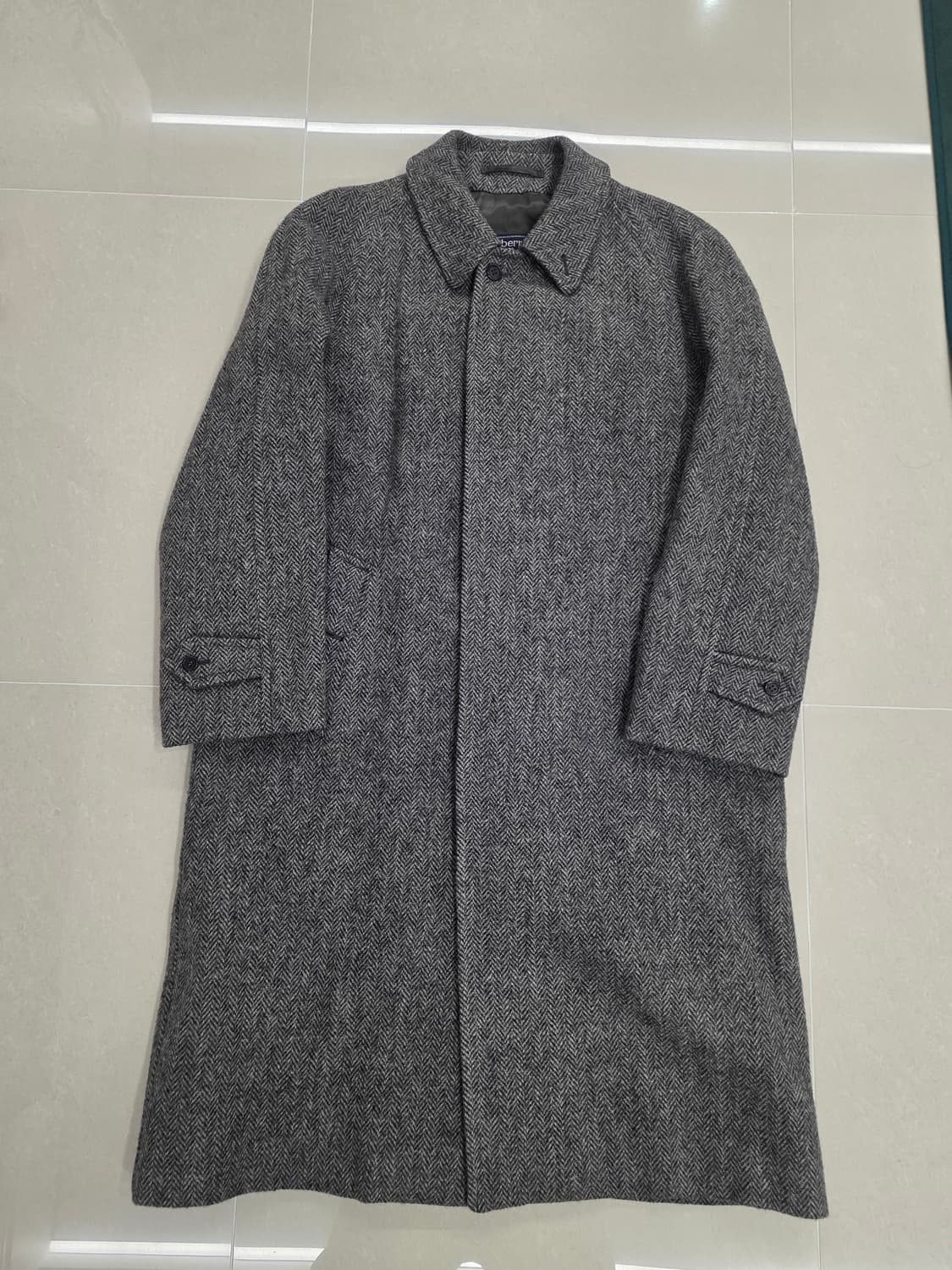 버버리 헤링본 해리스 트위드 코트 상품이미지1