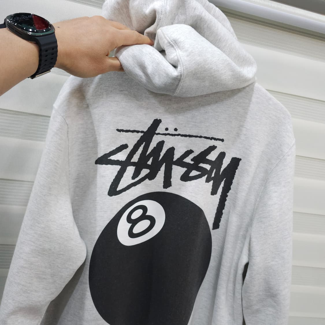 스투시 8볼 애쉬헤더 후드티- M 상품이미지6