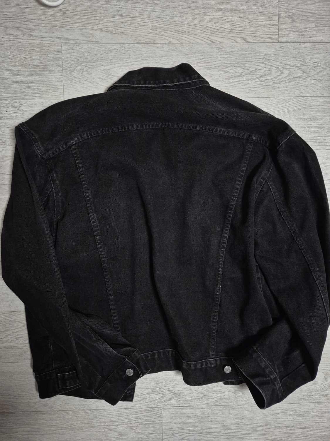 90s guess 흑청 데님자켓 상품이미지2
