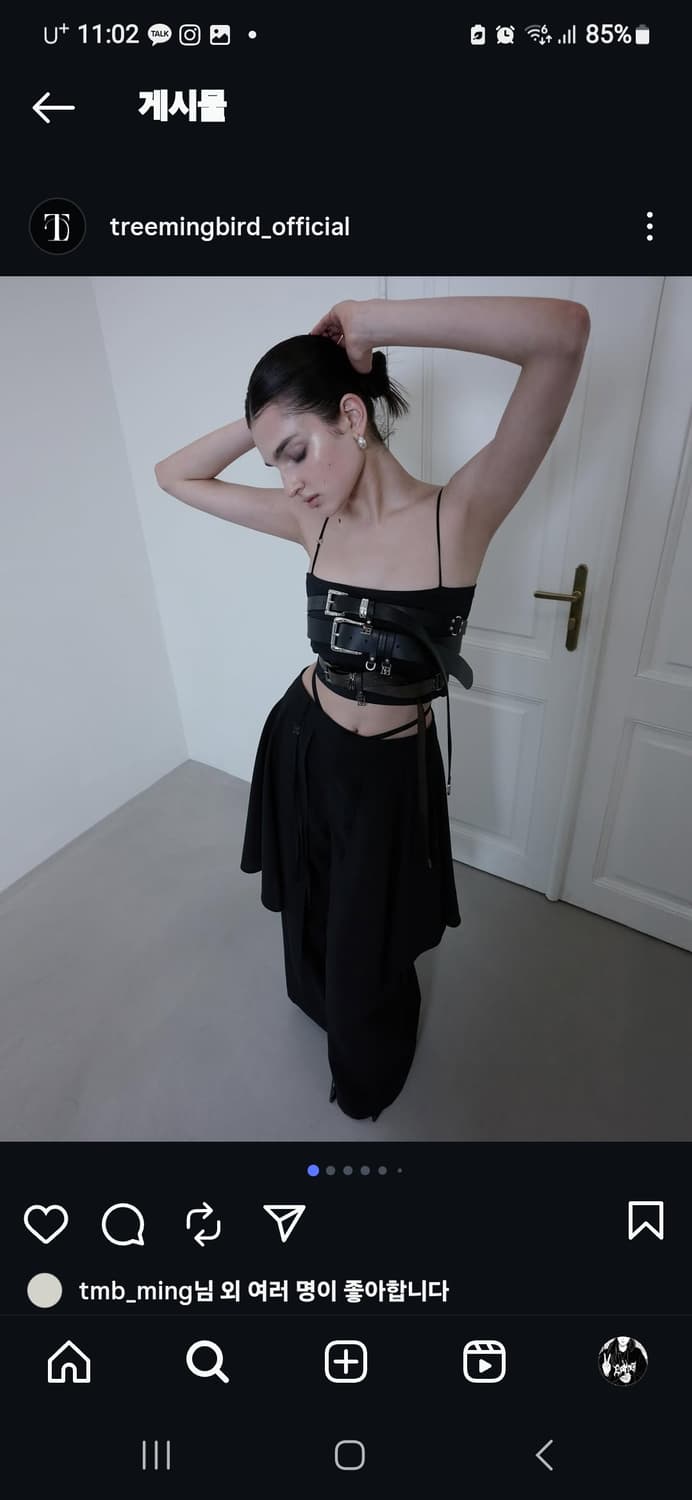 트리밍버드 Layered Drape Strap Trouser 상품이미지2