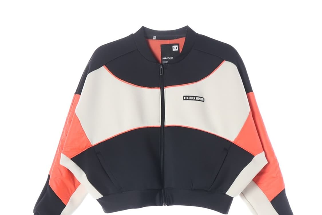 언더아머 여성 컬러블록 크롭 집업 자켓 S 상품이미지4