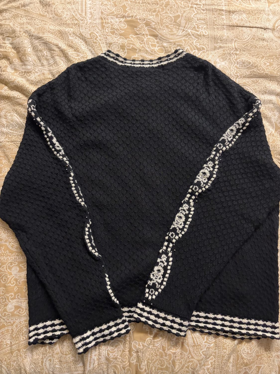 앤더슨벨 판타지아 라운드넥 가디건 블랙 XL 상품이미지2