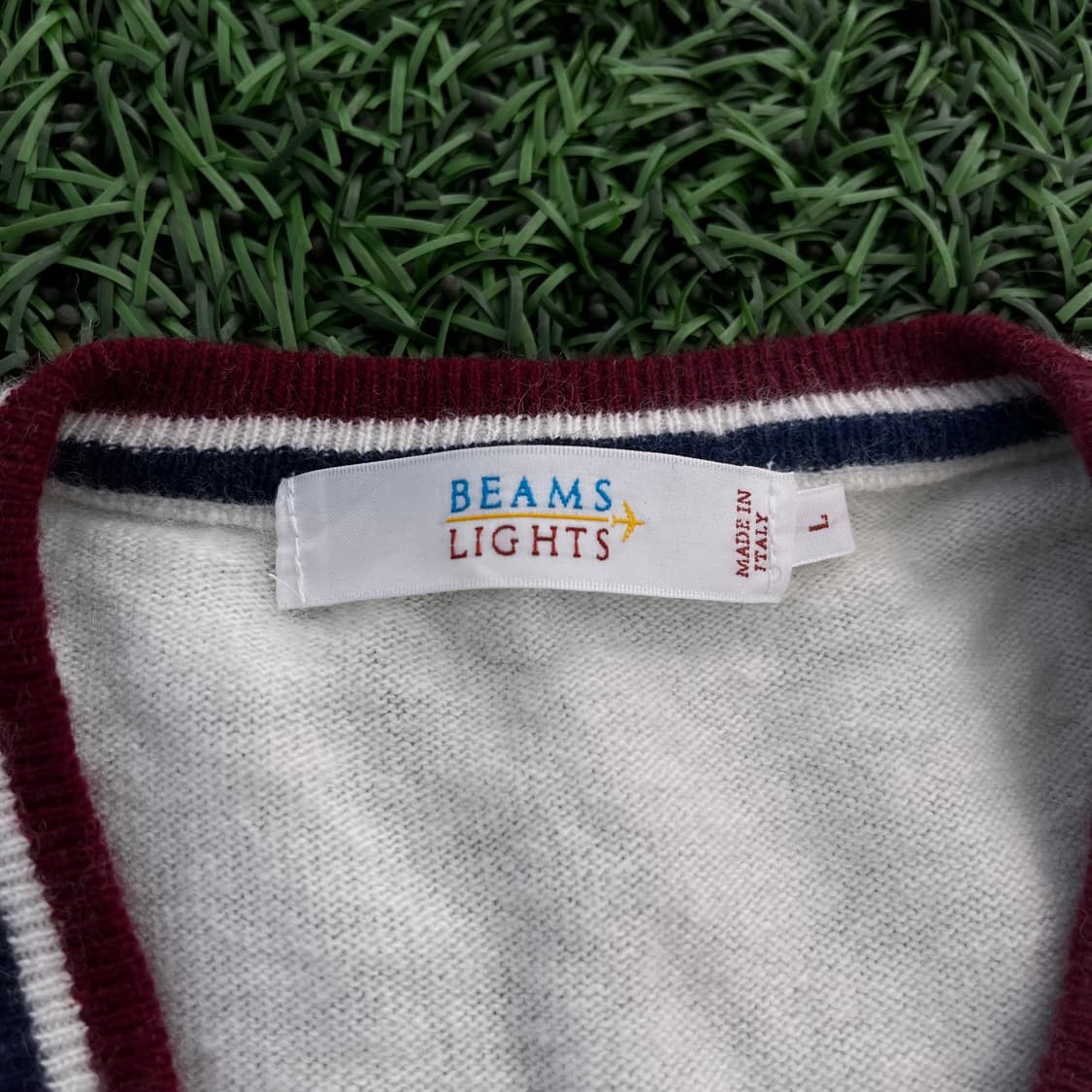 BEAMS LIGHTS(ITALY) 브이넥 니트 (실측확인) 상품이미지3